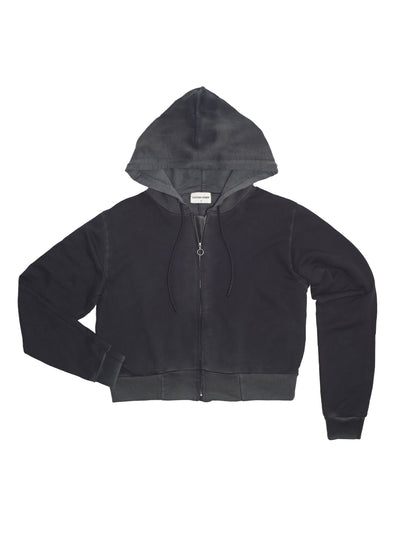 Milan Crop Zip Hoodie - Cotton Citizen